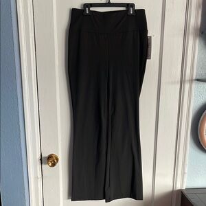 Winter Wren Maternity Leggings Medium Black Flare Wide Leg Soft New NWT M